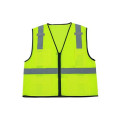 Gilets fluorescents ANSI / ISEA, fermeture à glissière 100% polyester 3 Gilets de sécurité réversibles